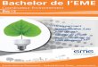Bachelor de l’EME - ecole-eme.fr · Bachelor de l’EME École des Métiers de l’Environnement - Campus de Ker Lann / Rennes -  Coordinateur Environnement Bac +3