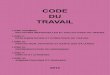 Code du Travail - ilo.org Code as amended to 18... · code du travail – 2012 table des matières 7 livre ii.- reglementation et conditions de travail..... 87