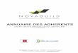ANNUAIRE DES ADHERENTS - novabuild.fr · Liste des adhérents 2015 et des nouveaux adhérents 2016 (au 12/04/2016) NOVABUILD- 16 quai E. Renaud - BP 90517 ... ATPS ORVAULT Mme Ludivine