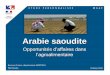 Opportunités d’affaires dans l’agroalimentaire · Arabie saoudite Opportunités d’affaires dans l’agroalimentaire Business France, département AGROTECH Pôle Etudes Octobre