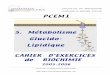 PCEM1 5. Métabolisme Glucido- Lipidique CAHIER …aristote.datacenter.dsi.upmc.fr/disc/PCEM1/ED/5_Metabolisme_05-06.pdf · Cahier d'Exercices en Biochimie / PCEM1 Métabolisme glucido-lipidique