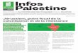 Infos Palestine · De nombreux rapports des chefs de mission de l’UE témoignent de cette ... ou encore la “politique de «déportation ... capitale d’Israël. A la satisfaction