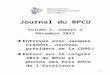   · Web viewJournal du RPCU. Volume 5, numéro 2. Décembre 2013. Entrevue avec Jacques Frémont, nouveau président de la CDPDJ. Retour sur …