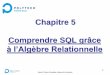 Chapitre 5 Comprendre SQL grâce - lri.frcohen/DOCS/chap5.pdf · Exercice 1 • Quel est le résultat de la requête Q3 suivante en considérant l’instance de la ... SQL par défaut
