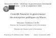 Contrôle financier et gouvernance des entreprises ... · Présenté par M. Abdelaziz TALBI – MAROC – Rabat, 15 septembre 2005 1 Rencontre MENA – OCDE sur la gouvernance d’entreprise