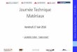 Journée Technique Matériaux 2016 - solodet.fr©e technique 2016/6 - JOURNEE... · Gel NF EN 1367-1 F 1 MB NF EN 933-9