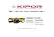 Manuel de fonctionnement - kipor.es · Pour tout renseignement, dirigez-vous au service après-vente KIPOR, ... Vitesse de rotation. r/min 3000 3600 3000 3600 Nº de Phases/ Mode