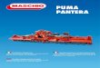 PUMA PANTERA - maschio.com … · 3 1975 1993 2003 2011 2012 2010 2004 The Maschio brothers founded their business in the stable of their home, starting out by producing rotary tillers