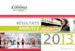 RÉSULTATS ANNUELS - Groupe Casino FR · résultats annuels 2013 18 février 2014 en 2013, finalisation de la prise de contrÔle des grands actifs structurants, redressement de la