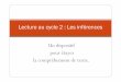 Un dispositif pour étayer la compréhension de texte.15c-convention.scola.ac-paris.fr/IMG/pdf/INFERENCES_LECTURE_CY… · inferences lecture cycle 2 () 