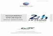 AUTOMOBILE CLUB DE L'OUEST - assets.lemans.org · Directeur du pôle Le Mans Développement/Le Mans Development Manager: ... 10.8 Pit stops/Interventions on the car ... 10.14 Parc