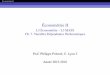 Économétrie II - risques-environnement.universite-lyon.frrisques-environnement.universite-lyon.fr/IMG/pdf/ectx_ii_l3_ch7... · Économétrie II Économétrie II L3 Économétrie