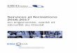 Services et formations 2016-2017 - ergorama.com · Contenu Présentation de l’entreprise et de ses prestations de service: - L’intervention - La recherche appliquée - Le développement
