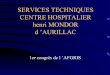 SERVICES TECHNIQUES CENTRE HOSPITALIER … · Optimiser l ’efficacité d ’un Service Technique hospitalier Comment certifier le savoir faire des «h ommes en bleu »