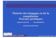 Th©orie des langages et de la compilation Travaux univ-nktt. en compilation...  2010-04-25  compilation