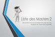 Liste des Masters 2 - Pharm&Ciepharmandcie.fr/wp-content/uploads/2017/10/Liste-des-Masters-2.pdf · (Master Biotechnologie et Ingénierie Diagnostiques et Thérapeutiques Parcours