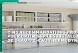 CINQ RECOMMANDATIONS PROF POUR …mallette-pedagogique-bp.programmepacte.fr/sites/default/files/... · CINQ RECOMMANDATIONS PROF POUR OPTIMISER LES INSTALLA DE CHAUFFE-EAU THERMODYNA