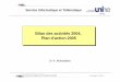 Bilan des activités 2004, Plan d’action 2005 - unine.ch · Plan de l'exposé Introduction Bilan des activités 2004 ... Nouvelles acquisitions de licences de site pour LabView
