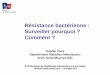 Résistance bactérienne : Surveiller pourquoi ? · PDF file- CNR de la résistance aux antibiotiques et laboratoires associés ... Pseudomonas - CNR Campylobacter et Helicobacter