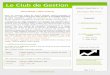 Le Club de Gestion - ddata.over-blog.comddata.over-blog.com/3/19/44/76/DT/DT23-NA.pdf · II – Comparaison Suite à ce calcul, il est convenu de comparer la marge en valeur et en