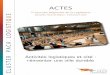 ACTES - cluster-paca-logistique.com · réinventer une ville durable 7e Journée Régionale de la Logistique Marseille, Hôtel de Région - 9 décembre 2014. ... encore rappeler,