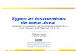 Types et instructions de base Java - LIG Membreslig-membres.imag.fr/genoud/ENSJAVA/cours/supportsPDF/2_types... · de P. Itey Philippe Genoud Philippe.Genoud@imag.fr dernière modification