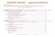 VIROLOGIE : généralités - techmicrobio.eutechmicrobio.eu/virologie/virologie.pdf · Virologie BTS/DUT (J-Noël Joffin) page 3/34 1. Introduction à la virologie Découverte La