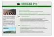 Irricad Pro MASTER Brochure 2010 · conception des réseaux d’irrigation, il est ... IRRICAD Pro intègre les contours et/ou les points cotés et utilise les résultats au cours