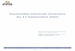 Assemblée Générale Ordinaire du 17 Septembre 2016 AGO 2016.pdf · Commission Juridique 17 Kit de création d’association d’Airsoft 17 ... Conformément avec le vocabulaire