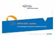 Bertin - Présentation APCAS 2011apcas.qc.ca/wp-content/uploads/2011/12/2011fevbertin.pdf · Simplicité de mise en œuvre et de fonctionnement Inconvénients ... Echangeur direct