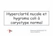 Hyperclarté nucale et hygroma coli à caryotype normal · Hyperclarté nucale et hygroma coli à caryotype normal Emmanuel DECROISETTE Claire DUBOIS . ... –CN > 95e p, caryotype