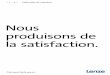 Nous produisons de la satisfaction. - download.lenze.comdownload.lenze.com/TD/Manufacturing Machines-Phase 4__v2-0__FR.pdf · Assurance de productivité Productivité, fiabilité