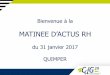 MATINEE DACTUS RH - Centre de Gestion du Finistère · fonctionnaires de la catégorie B et les A de la filière médico-sociale en 2016 2017 : la réforme sétend à la catégorie
