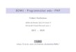BDW1 - Programmation web - PHP ·