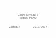 Cours Niveau 3 Tables MN90 Codep14 2013/2014€¦ · – Rappel courbe de sécurité – Plongée simple, ... – gérer et planifier ses plongées avec un élément de sécurité