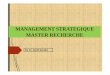 MANAGEMENT STRATEGIQUE MASTER RECHERCHEmazra.e- .MANAGEMENT STRATEGIQUE MASTER RECHERCHE Par Dr