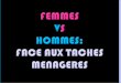 FEMMES VS HOMMES: FACE AUX TACHES …sesdocs.e.s.f.unblog.fr/files/2010/02/femmessarahsirine.pdf · en voulait « Dora L ’Exploratrice», qu’est-ce-qui gène? III-) Et la socialisation