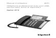 Manuel d’utilisation (B/F) Téléphone professionnel avec ... · Haut-parleur : Pour démarrer la composition d’un numéro d’appel sélectionné ou introduit. Active et désactive