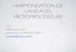 HARMONISATION DE LANGAGES …chamilo1.grenet.fr/ujf/courses/IUT1GEIIPROSEJCINF308/document/... · 1 Microprocesseur: principes généraux, structure minimale 2 Microprocesseur: structure