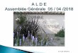 AG ALDE 05/04/2018 - domaine-etoile.orgdomaine-etoile.org/wp-content/uploads/2018/02/AG2018.pdf · Aménagements d’évacuation des eaux pluviales et réfection de portions majeures