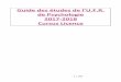 Guide des études de l’U - ged.univ-lille3.fr · UE 8/7 Introduction aux concepts fondamentaux en analyse du ... gestion financière, organisation de la vie étudiante. PRESENTATION