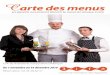 Les apprentis vous invitent à découvrir les menus des ... · Sauté de veau Moldave Profiteroles ... - CQP Cuisine et Service - BP Cuisine/Arts de la Cuisine - BP Restaurant/Arts