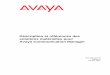 Description et références des solutions matérielles pour ... · Description et références des solutions matérielles pour Avaya Communication Manager 555-245-207FR Edition 6