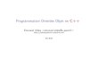 Programmation Orientée Objet en C++hebergement.u-psud.fr/emi/443/cours2-objets-eleves-gs.pdf · L’approche objet La notion de classe • un type de données parmi d’autres E