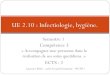 UE 2.10 : Infectiologie, hygiène.ifsiambroisepare20112014.f.i.f.unblog.fr/files/2011/10/ue210infect... · de sonde vésicale, ... Louis Pasteur expliquait à l’académie des sciences
