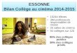 ESSONNE Bilan collège au cinéma 2014-2015cache.media.education.gouv.fr/.../87/3/bilan_essonne_2015_693873.pdf · Bilan Collège au cinéma 2014-2015 • 10244 élèves • 384 professeurs