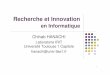 Laboratoire IRIT Université Toulouse 1 Capitole hanachi ...Chihab.Hanachi/Cours/ResearchInnovation/... · Programmation Quantique Naissance de la nano-technologie Explosion d’internet