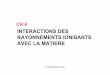 INTERACTIONS DES RAYONNEMENTS IONISANTS AVEC LA MATIEREcours-examens.org/.../ch_4_les_interactions_des_ri_avec_la_matiere.… · 1- Intéraction des particules chargées lourdes avec