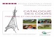 CATALOGUE DES COURS - …mademoisellefaitcentrale.ecp.fr/public/documents/catalogue_cours... · IS1240 Calcul intensif pour les sciences de l'ingénieur et la ... planification des