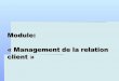 Module: « Le management de la relation client »d1n7iqsz6ob2ad.cloudfront.net/document/pdf/533c98e2819e9.pdf · Le logigramme ci joint propose une procédure de gestion qui ... Définir